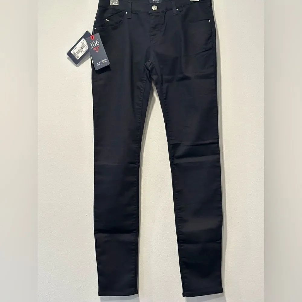 ARMANI JEANS J06 skinny fit lightweight stretch comfort fabric size 28; 29 NWT